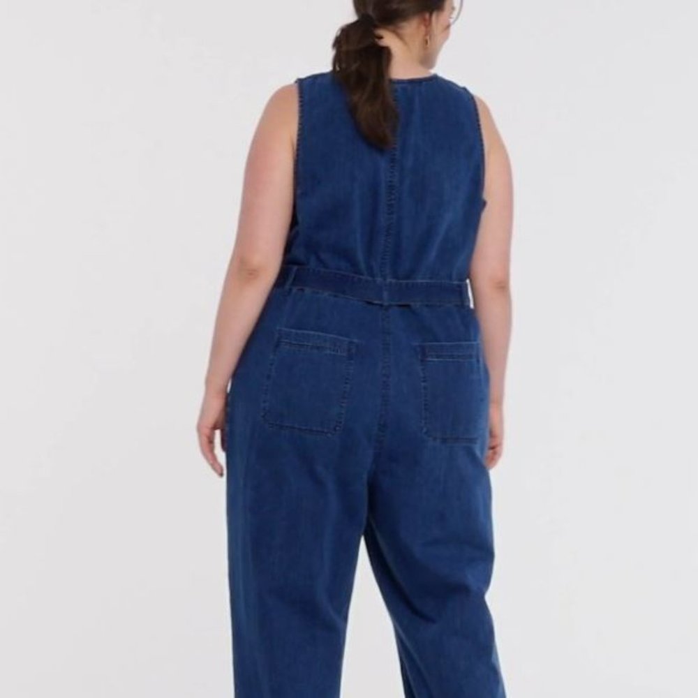 Rachel Comey  - Denim Jumpsuit - Picture 2 of 9
